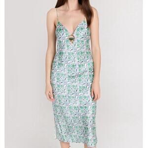 CAMI NYC Clio Dress Pattern Turquoise NWO Size XL